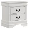 Juego de dormitorio Louis Philippe de 4 piezas Queen en blanco — foto 5